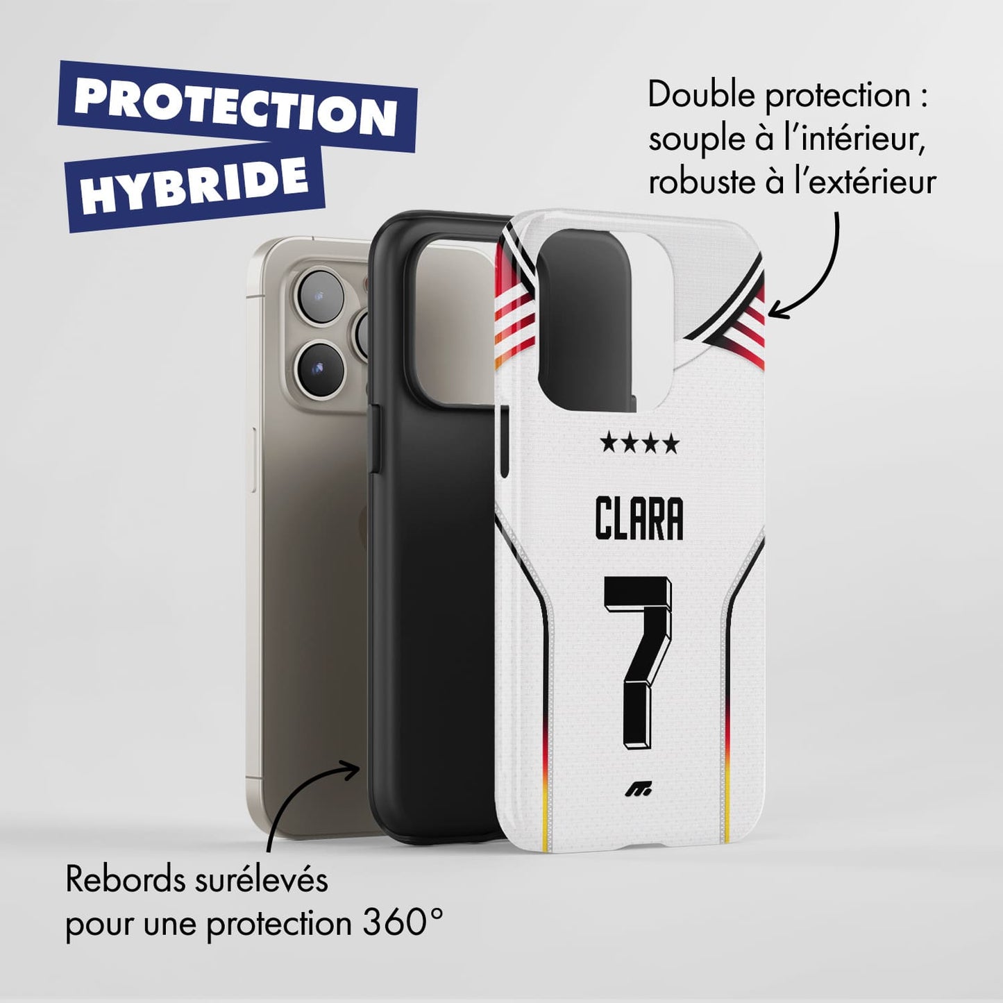Coque Allemagne football personnalisable pour téléphone