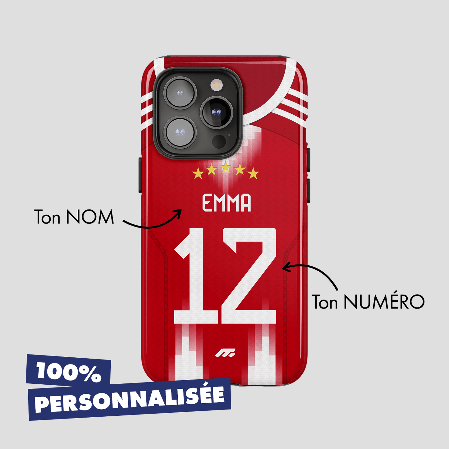 Coque Bayern Munich football personnalisable pour téléphone