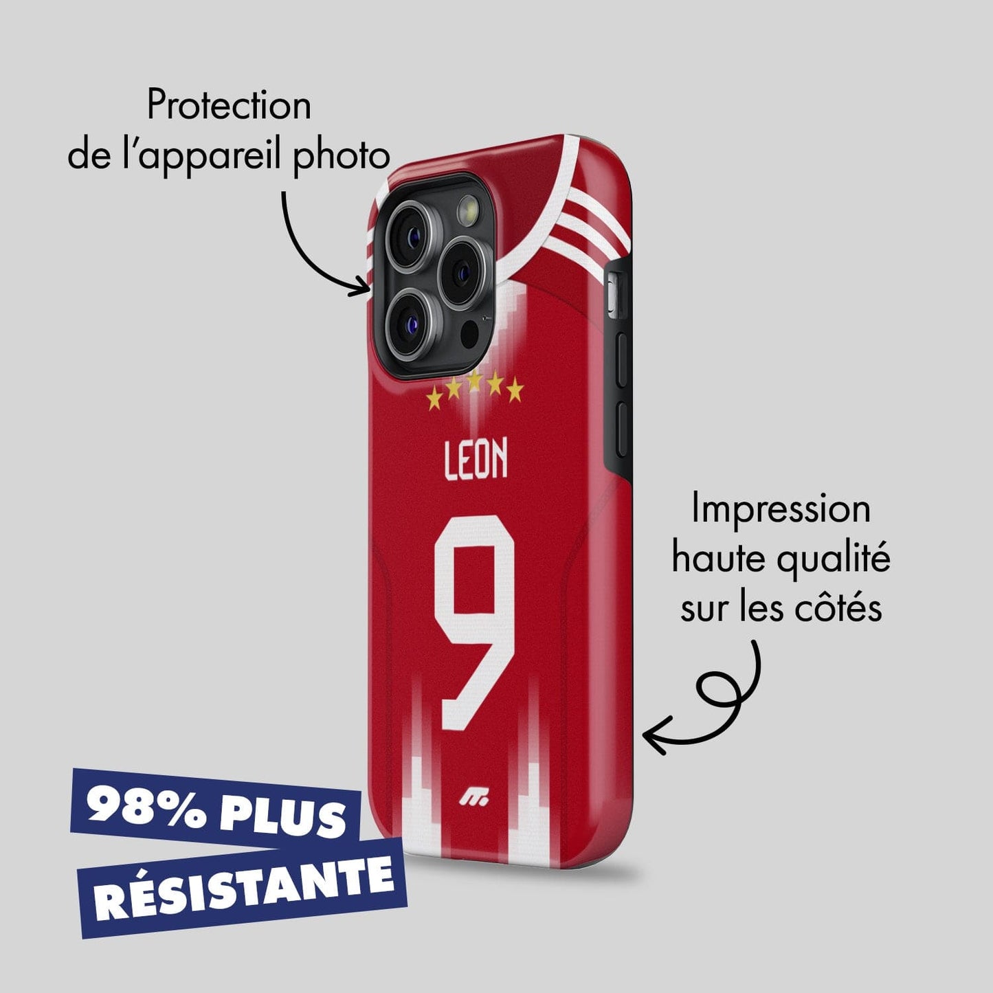 Coque Bayern Munich football personnalisable pour téléphone