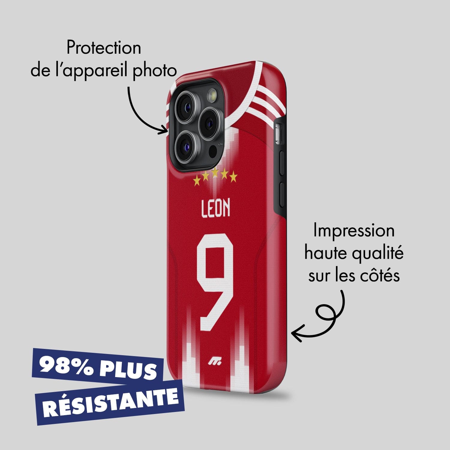 Coque Bayern Munich football personnalisable pour téléphone