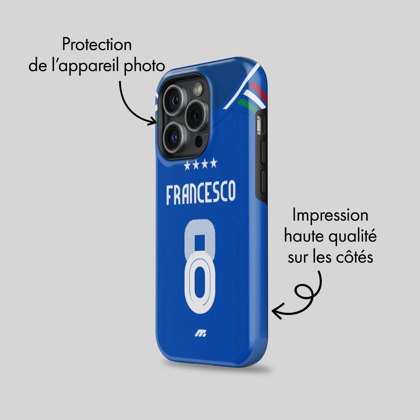 Coque Italie football personnalisable pour téléphone