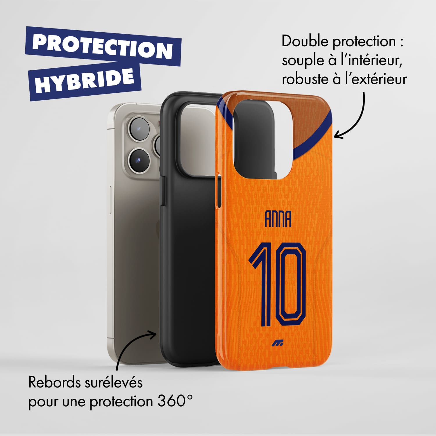 Coque  Pays Bas football personnalisable pour téléphone