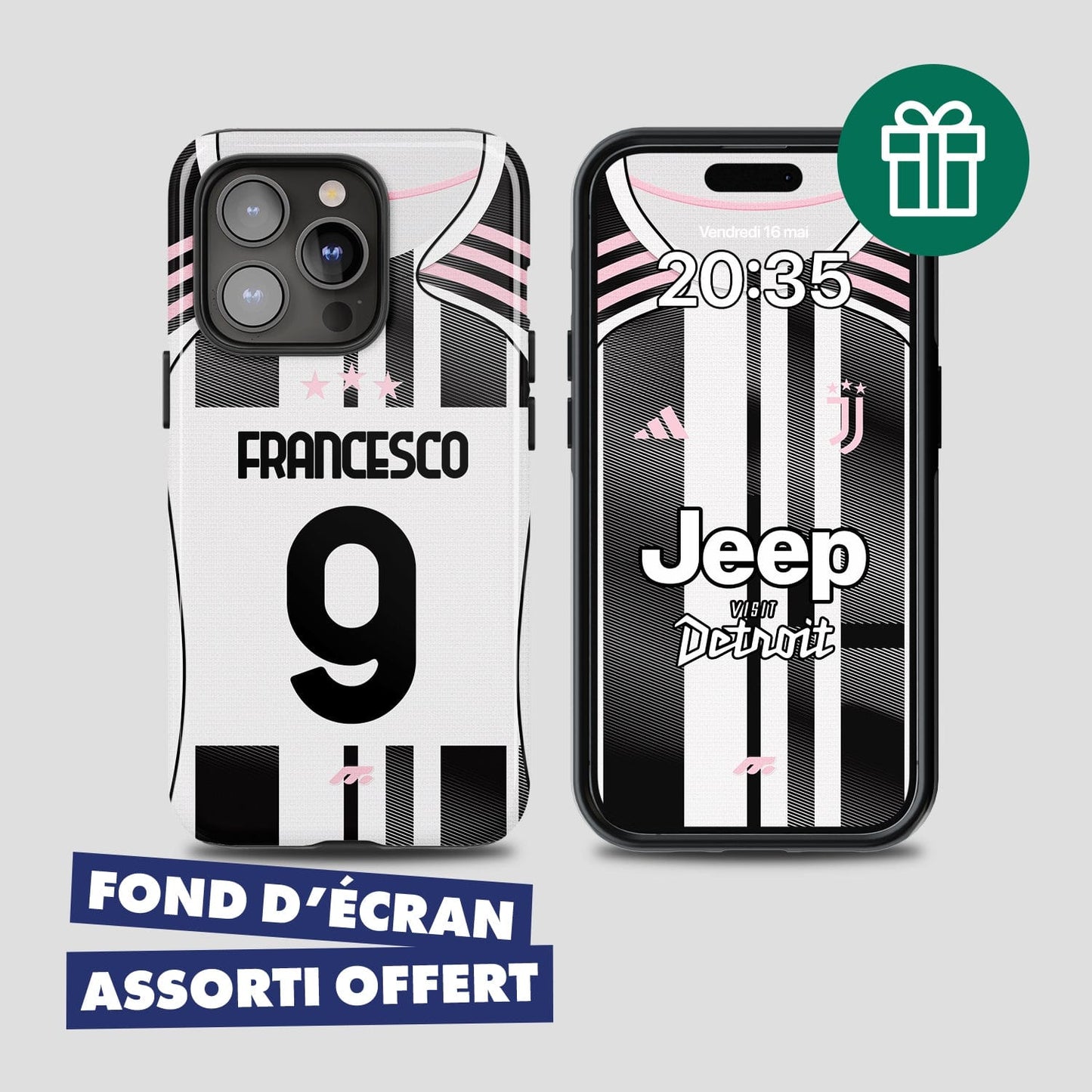 Coque Juventus Turin football personnalisable pour téléphone
