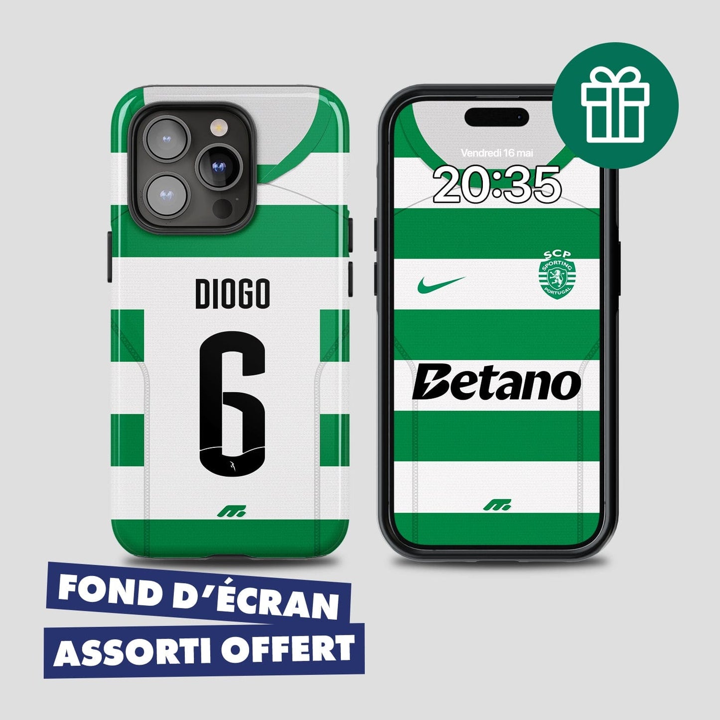 Coque Sporting Portugal football personnalisable