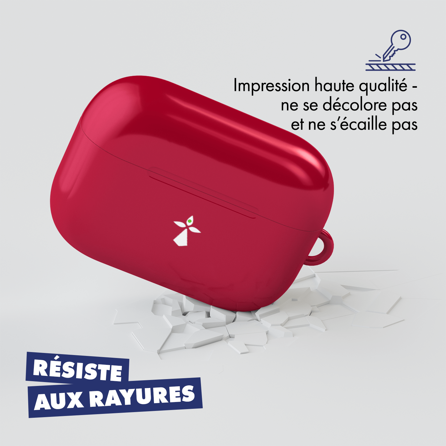 Coque pour AirPods & Samsung buds football Stade rennais