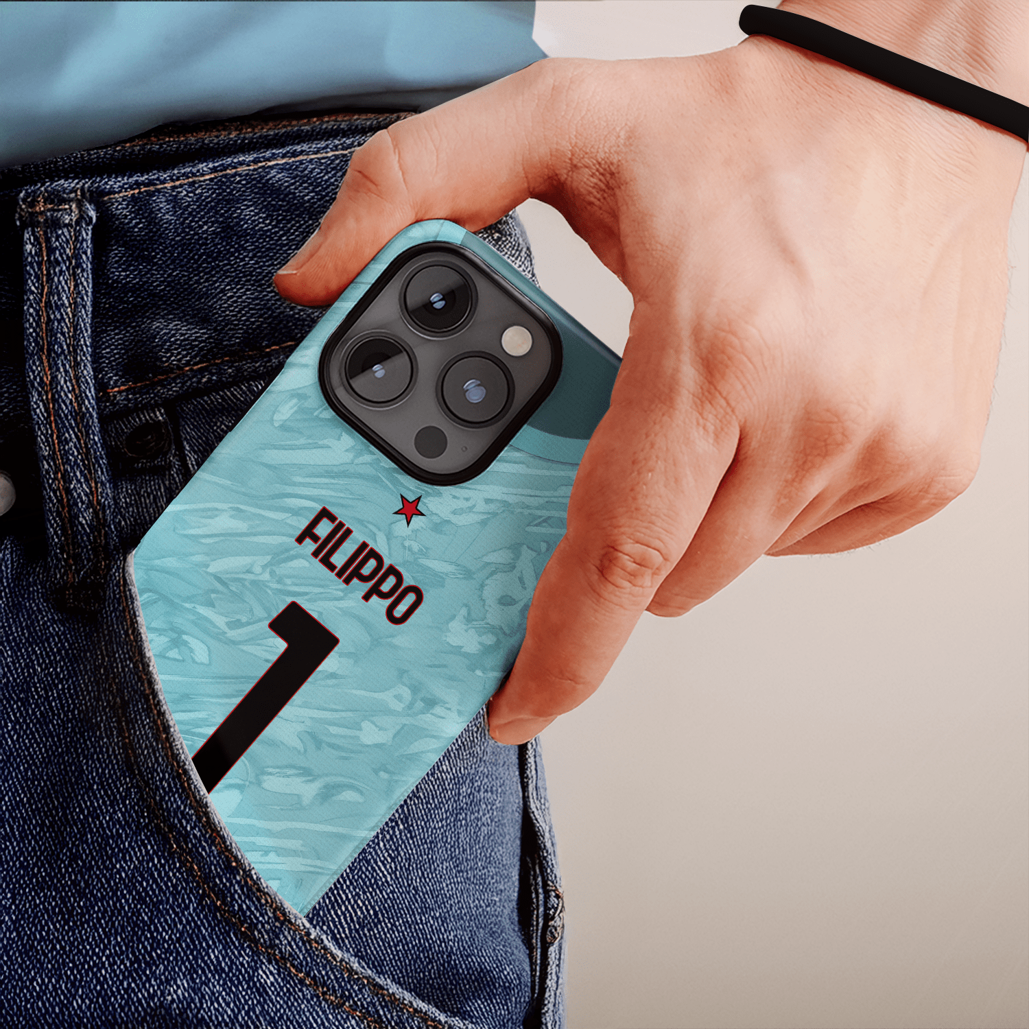 Coque AC Milan football personnalisable pour téléphone