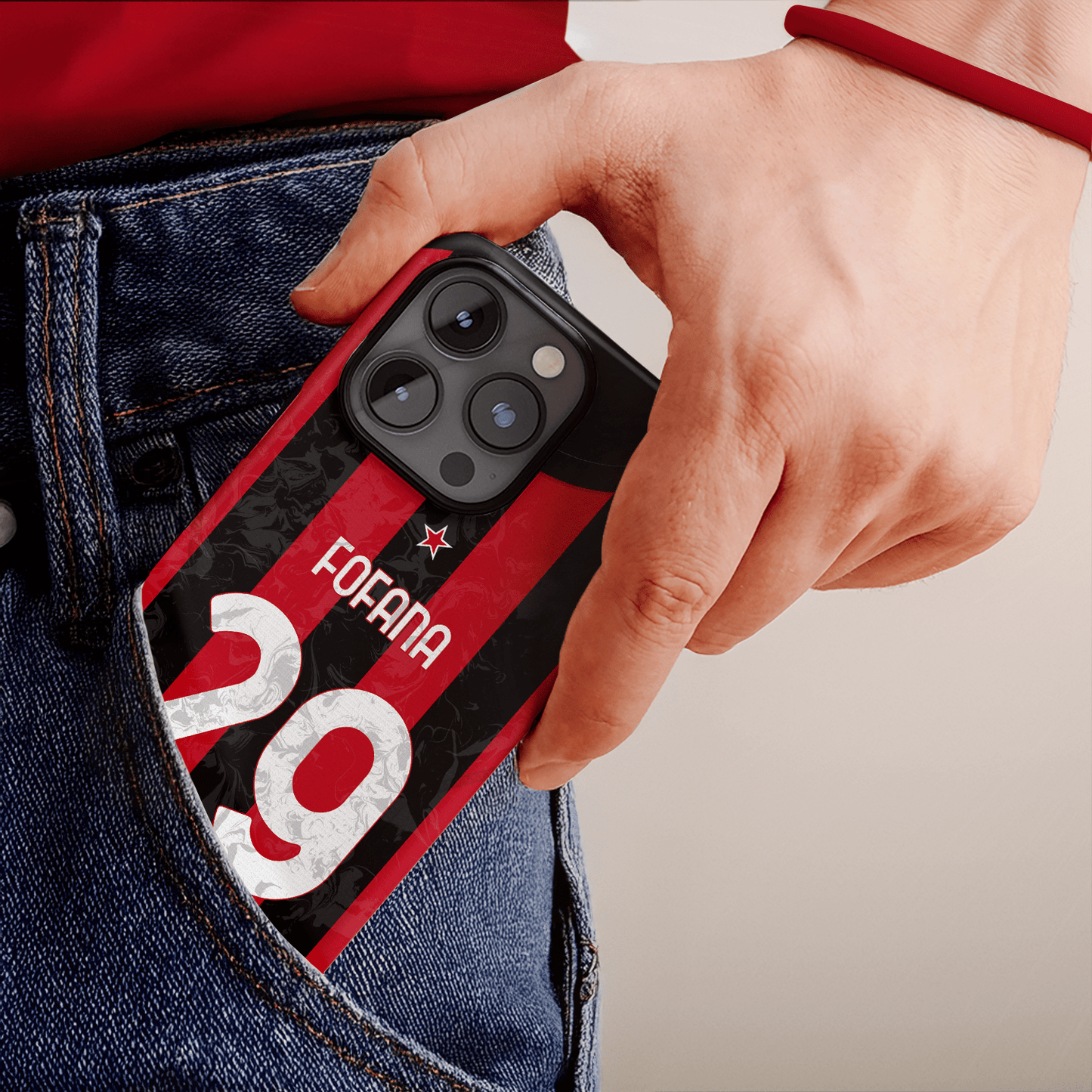 Coque AC Milan football personnalisable pour téléphone