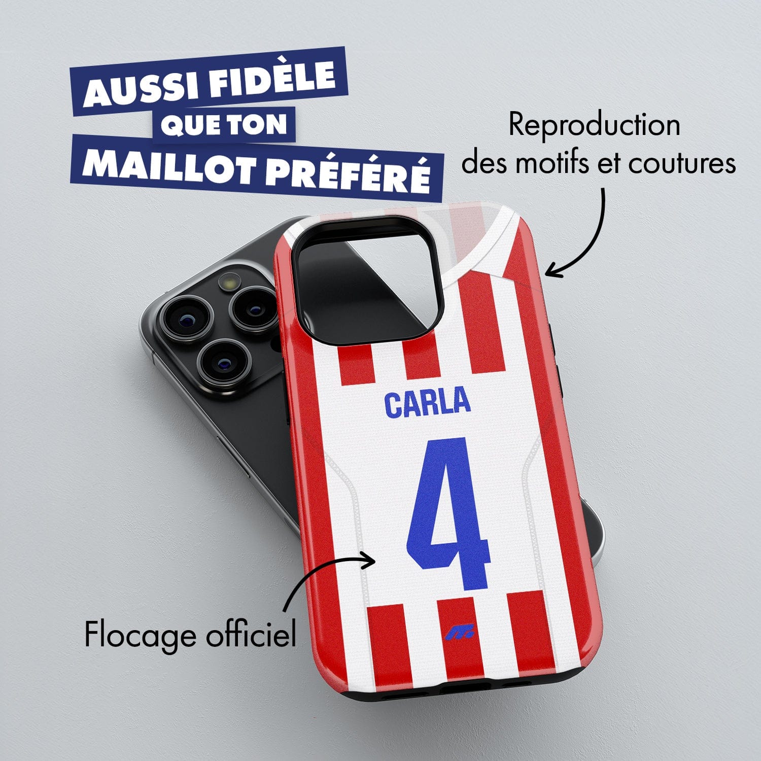 Coque Atletico Madrid personnalisable