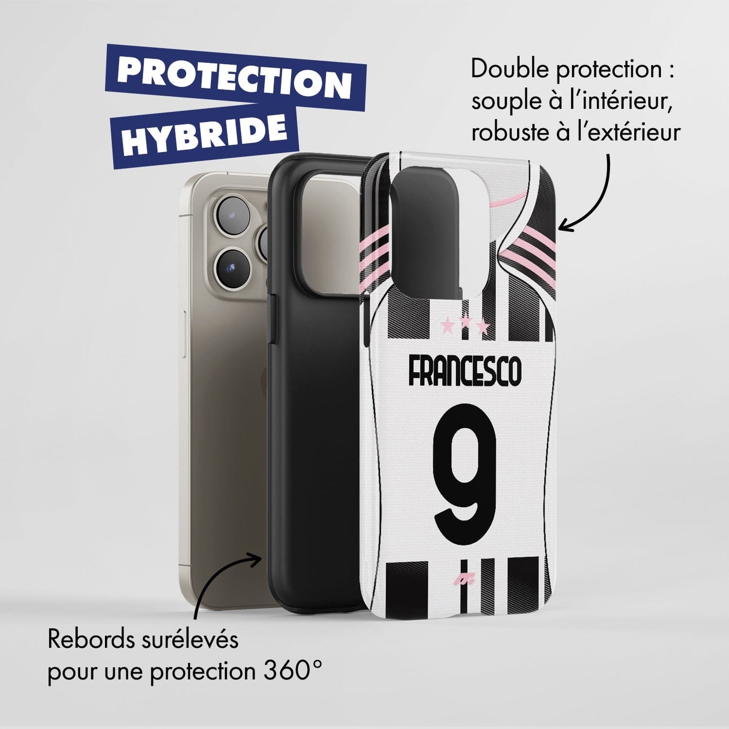 Coque Juventus Turin football personnalisable pour téléphone
