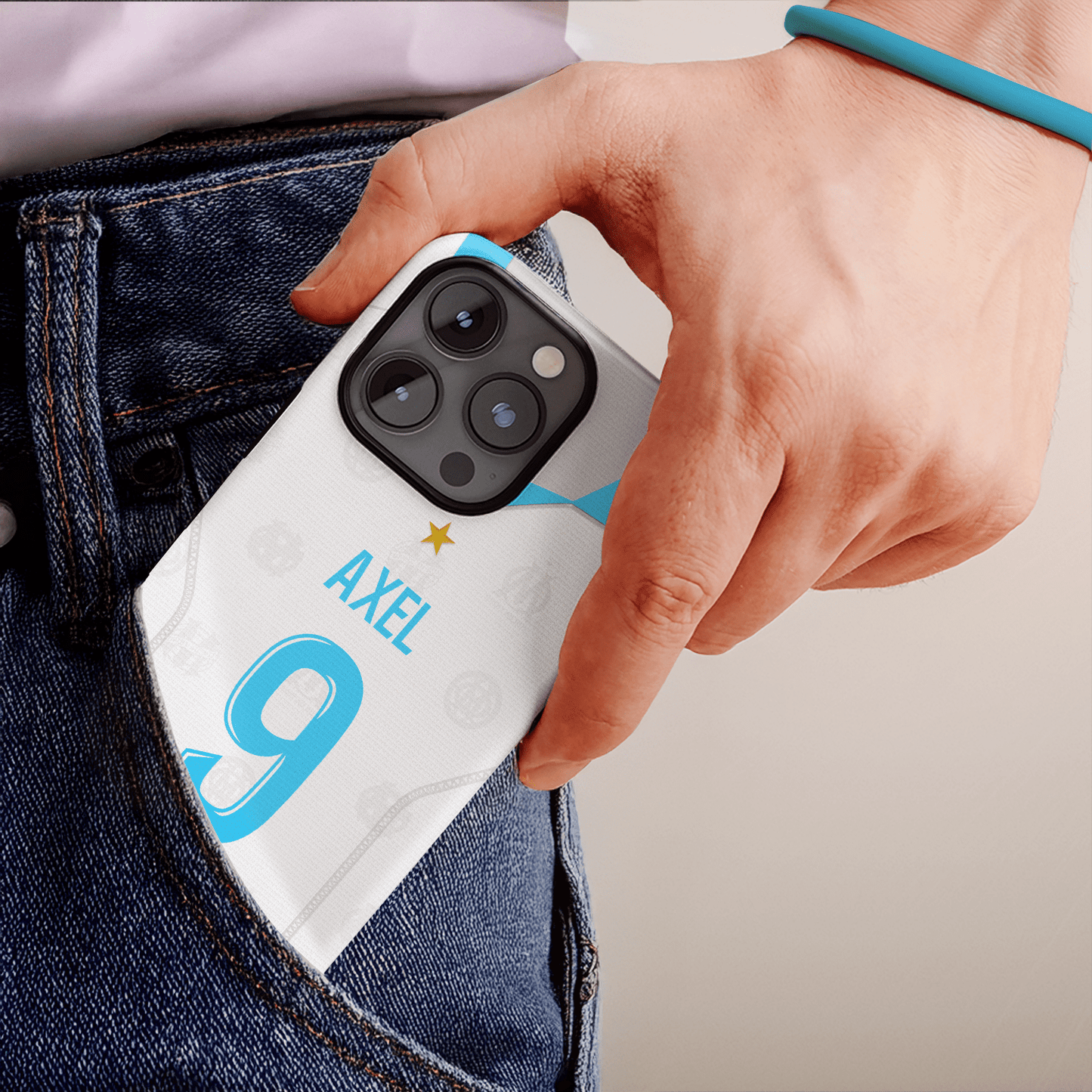 Coque Olympique de Marseille football personnalisable pour téléphone