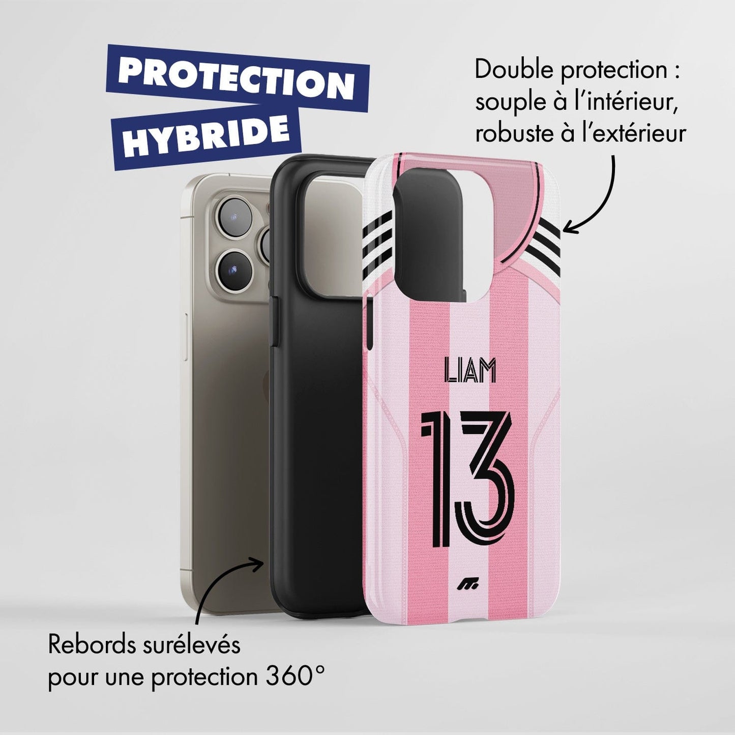 Coque INTER MIAMI football personnalisable