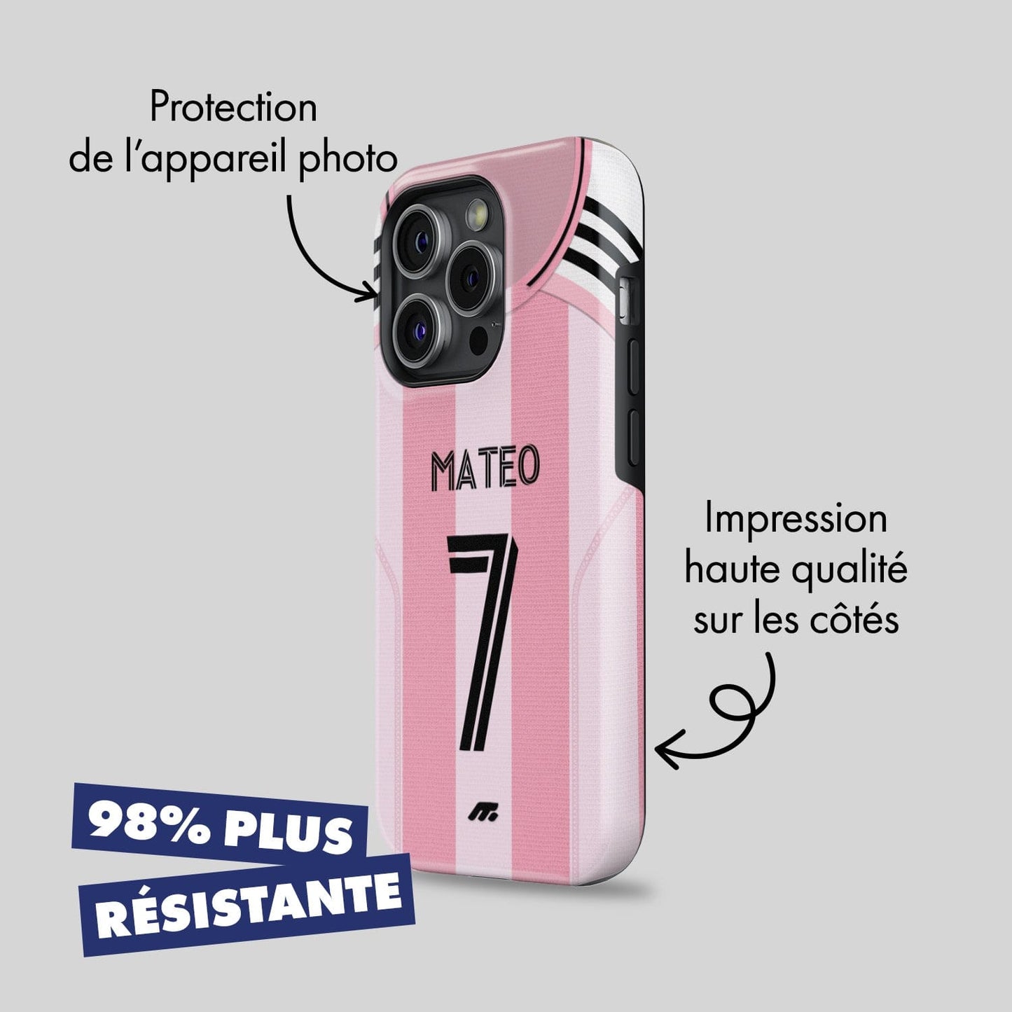 Coque INTER MIAMI football personnalisable