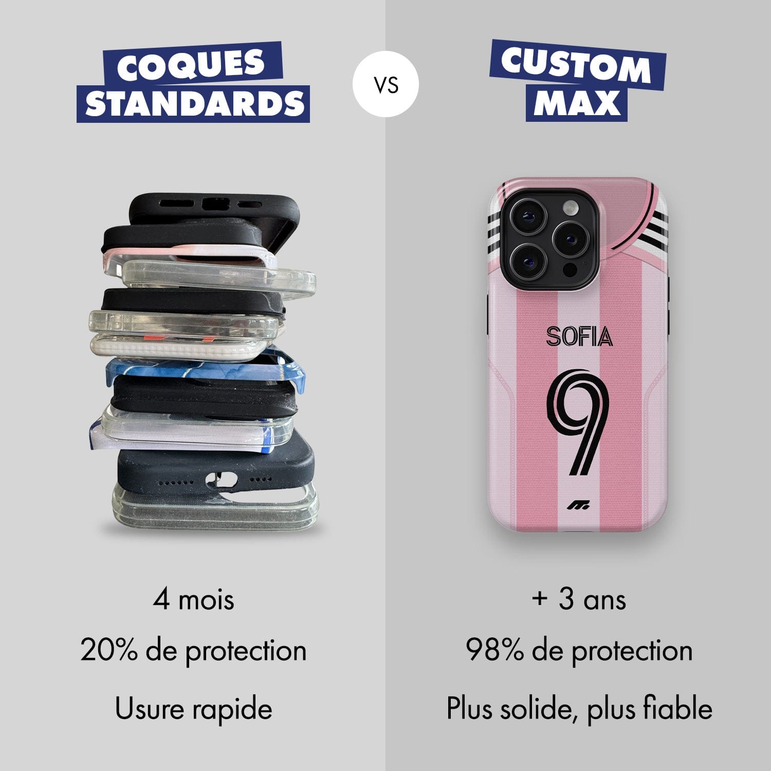 Coque INTER MIAMI football personnalisable