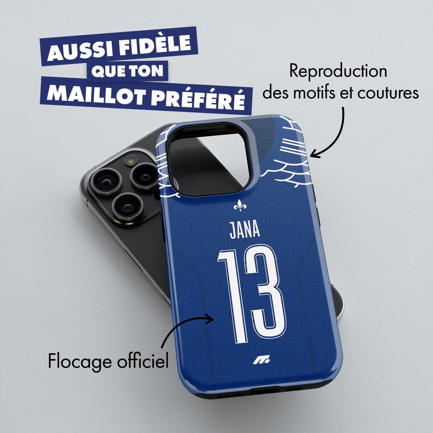 Coque PSG JORDAN AILÉ football personnalisable pour téléphone