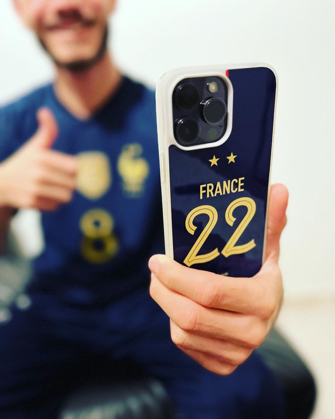 Cover MYCASEFC Per Calcio – Francia Personalizzabile – Silicone Semi-Rigido Con Nome E Numero – Prodotta In Francia - 3