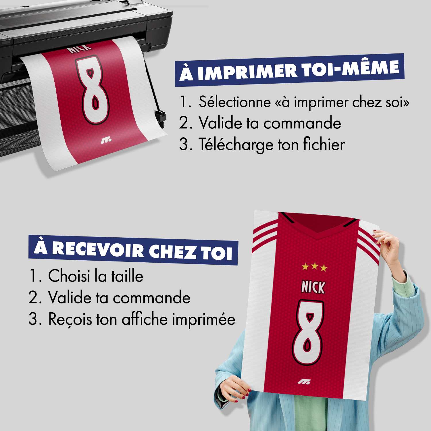 Affiche AJAX football personnalisable à imprimer