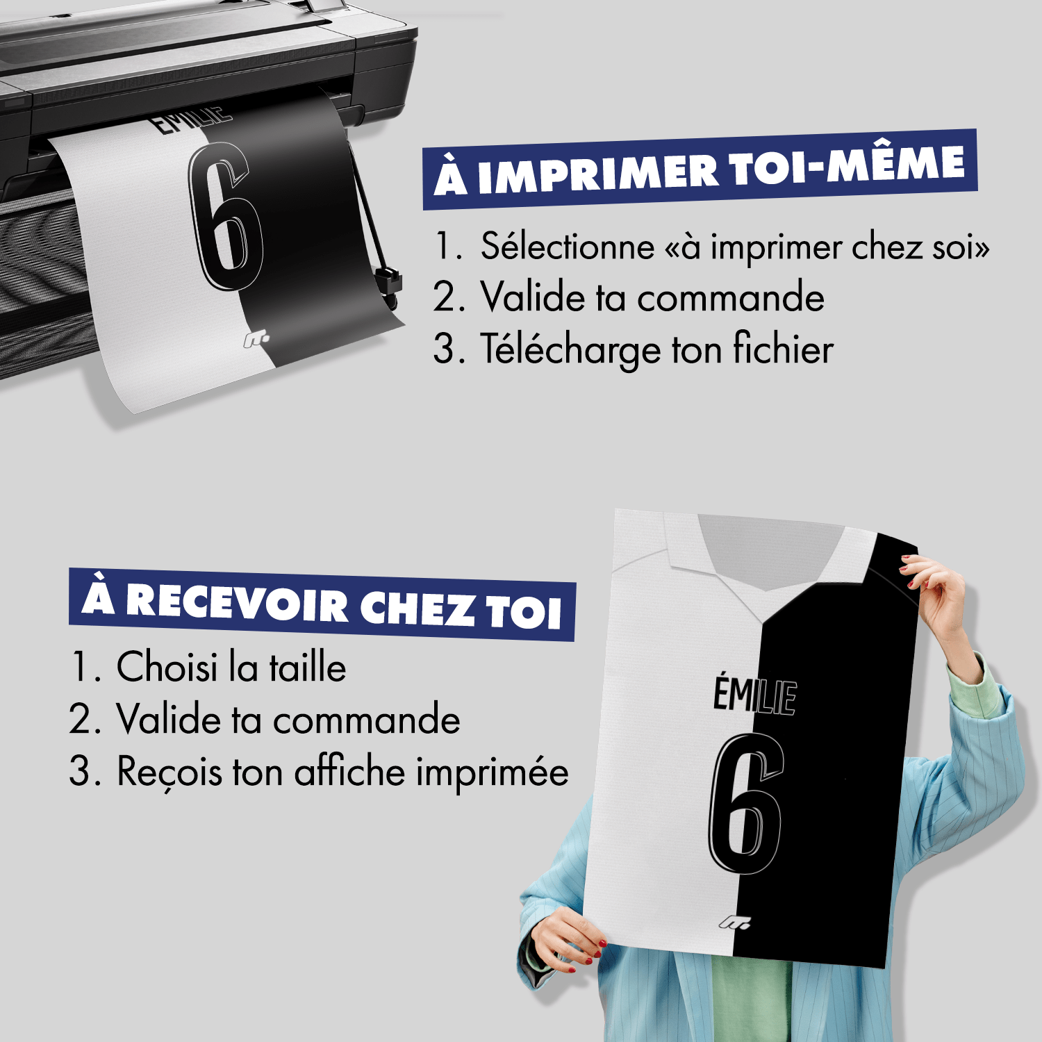 Affiche AMIENS football personnalisable à imprimer