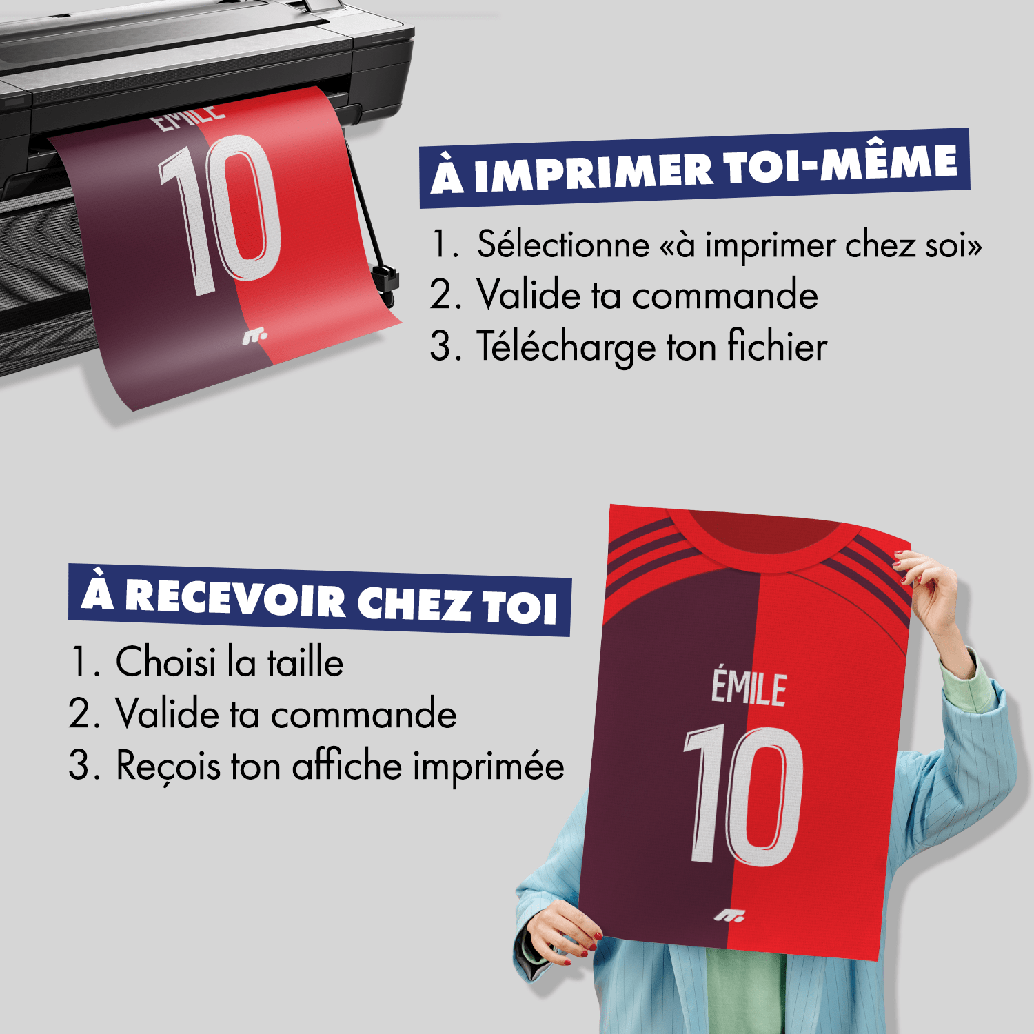 Affiche ANNECY football personnalisable à imprimer