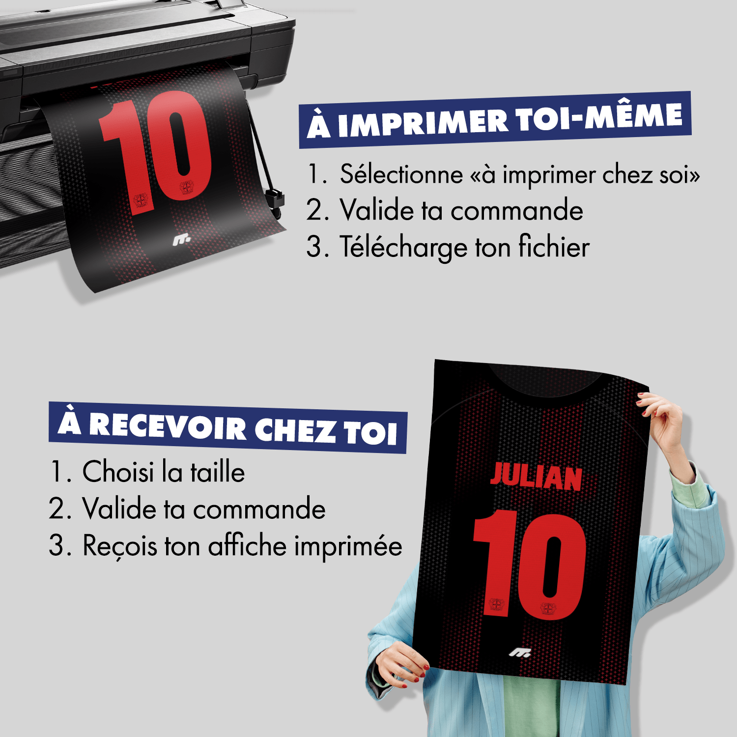 Affiche BAYER LEVERKUSEN football personnalisable à imprimer