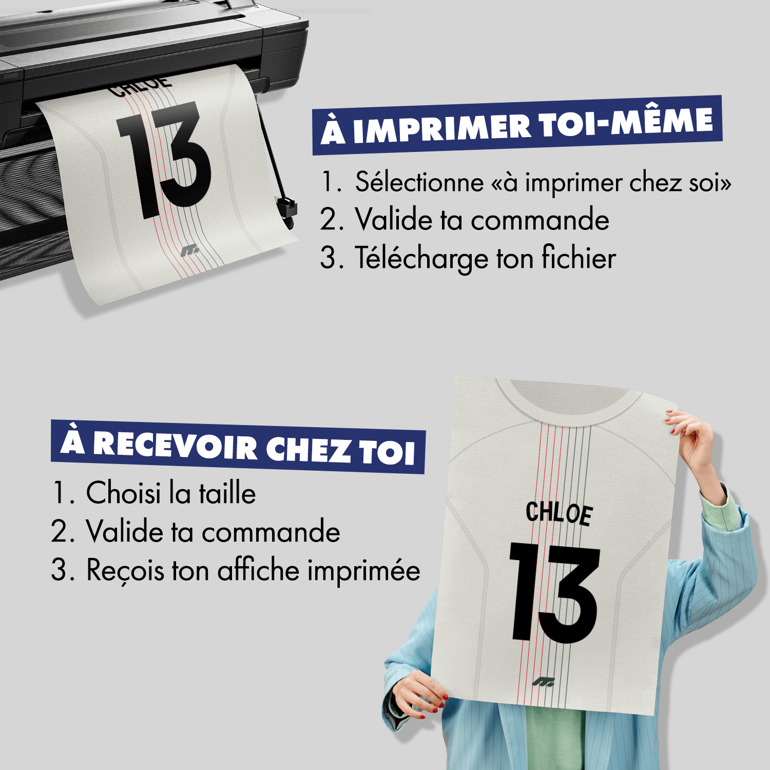 Affiche Chelsea FC football personnalisable à imprimer