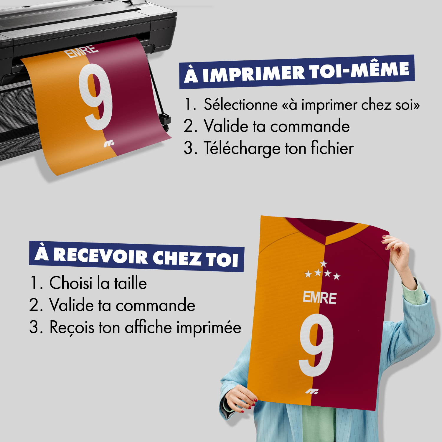 Affiche Galatasaray football personnalisable à imprimer