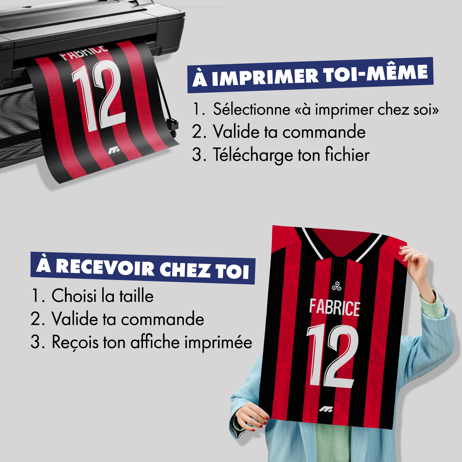 Affiche GUINGAMP football personnalisable à imprimer