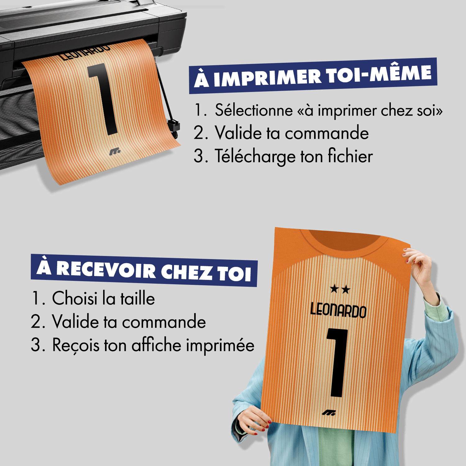 Affiche Inter Milan football personnalisable à imprimer