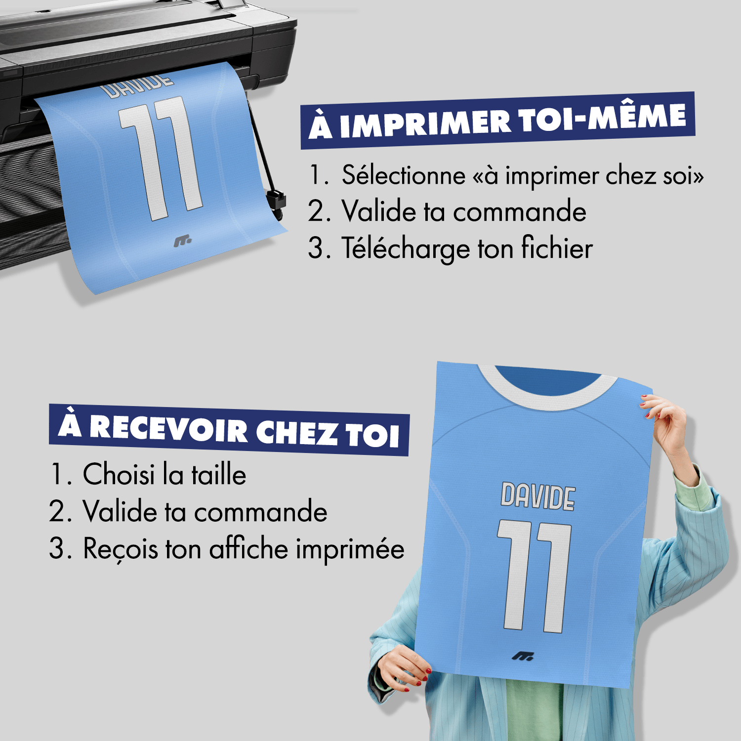 Affiche LAZIO football personnalisable à imprimer