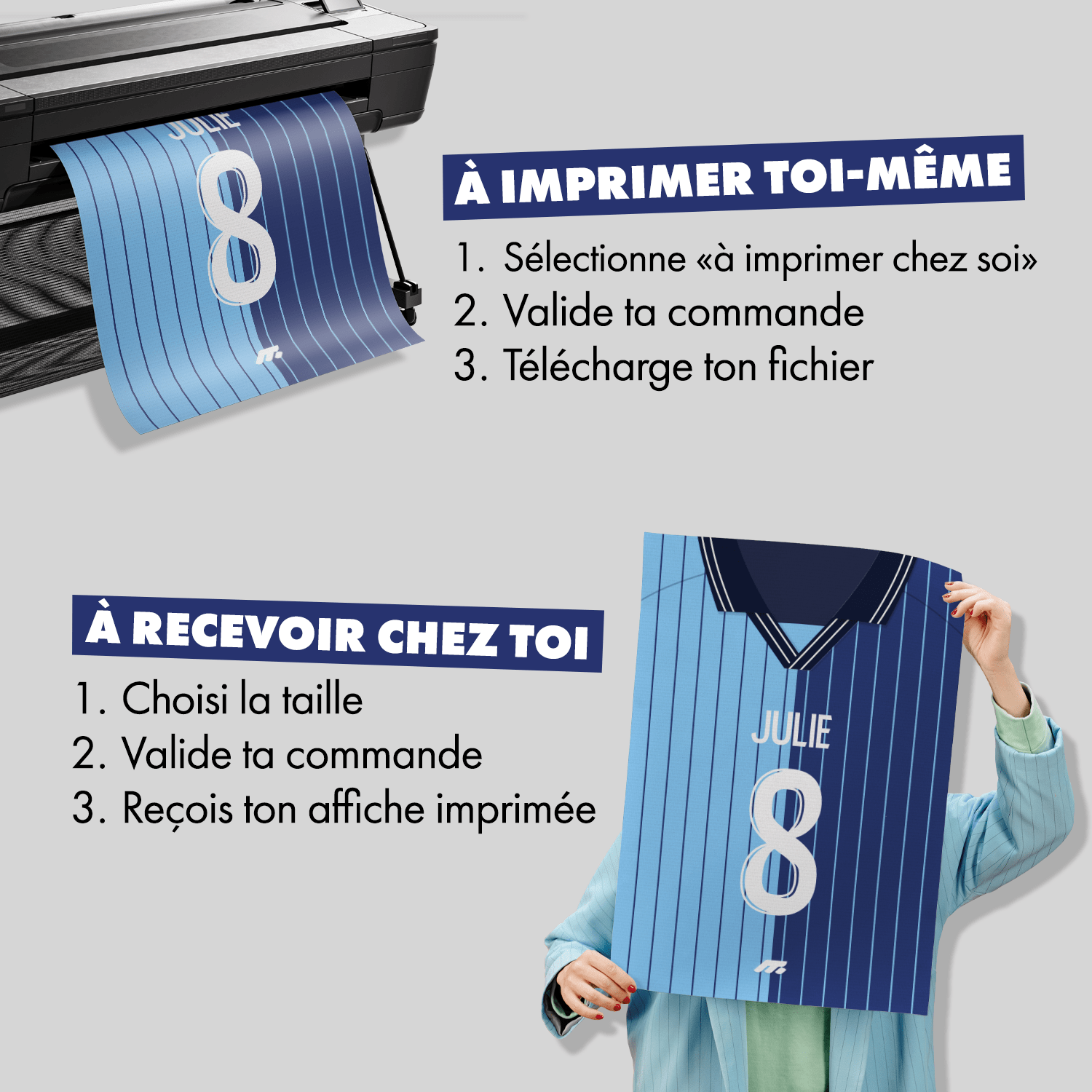 Affiche LE HAVRE football personnalisable à imprimer