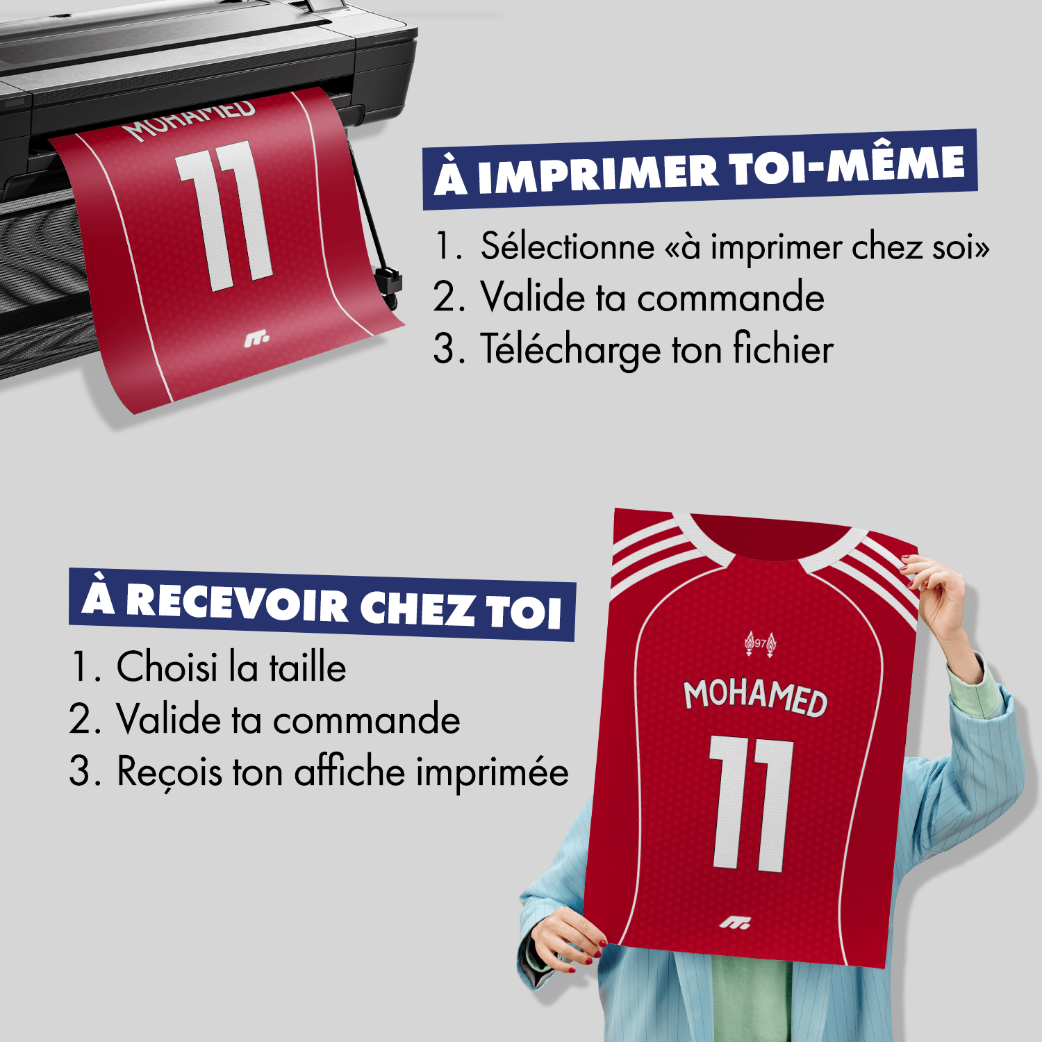 Affiche Liverpool FC football personnalisable à imprimer