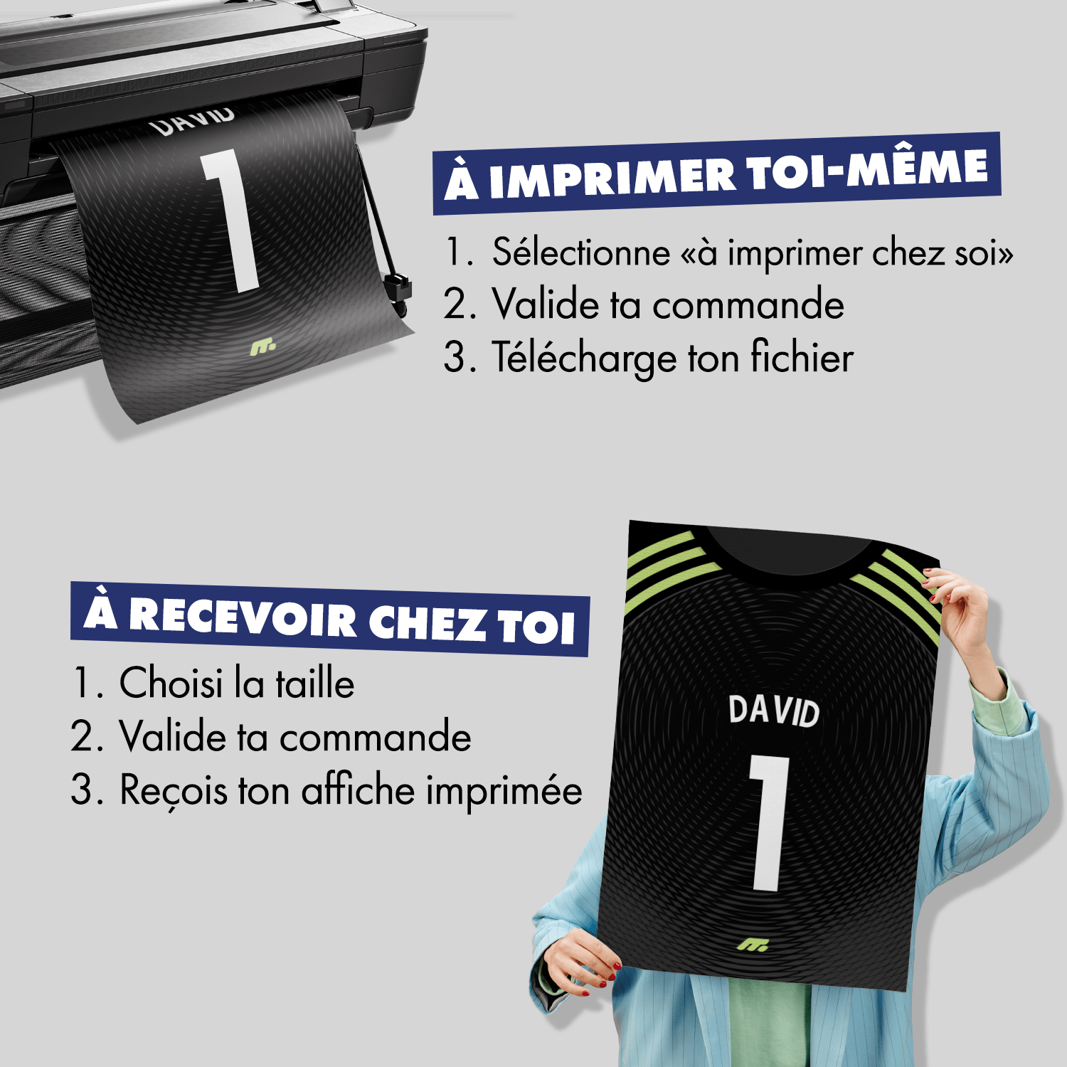 Affiche Manchester United football personnalisable à imprimer