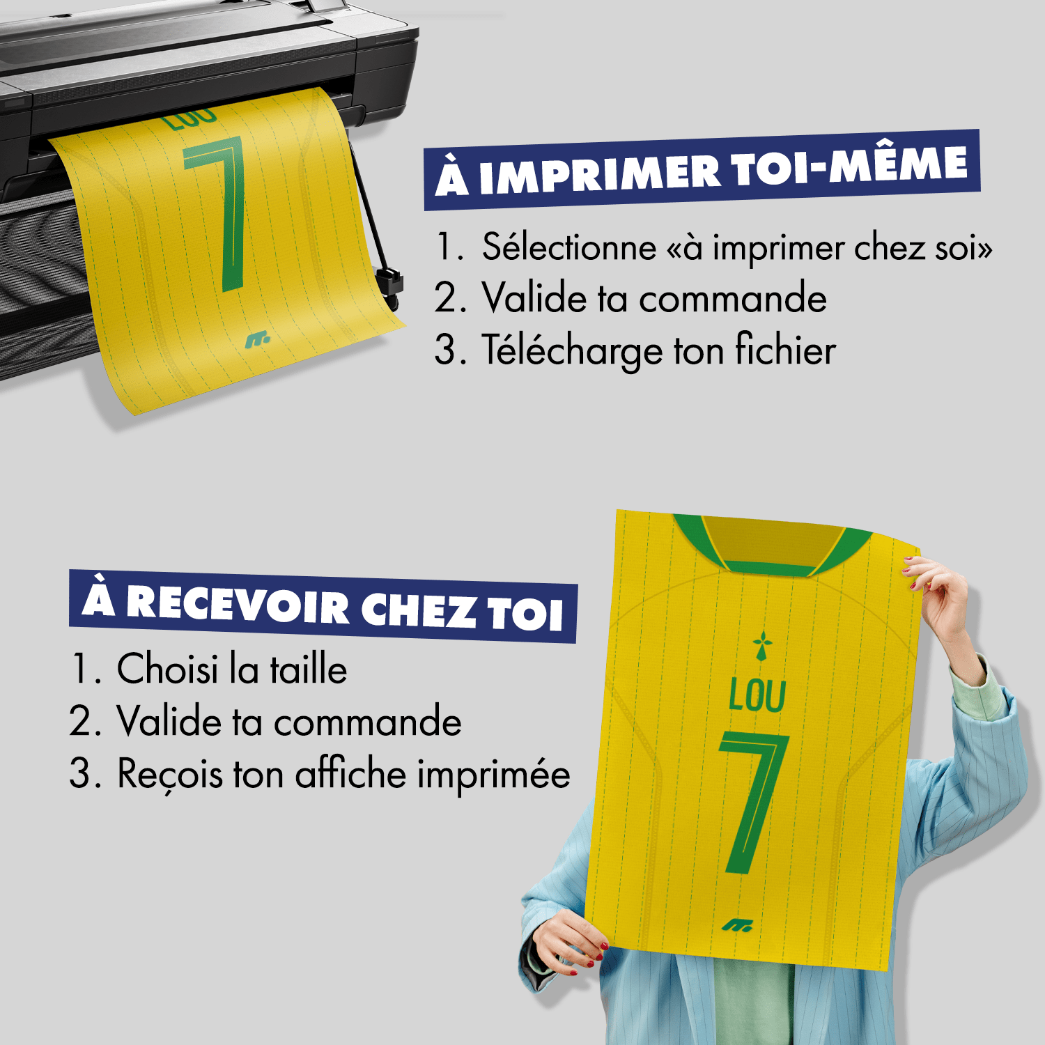 Affiche FC Nantes football personnalisable à imprimer