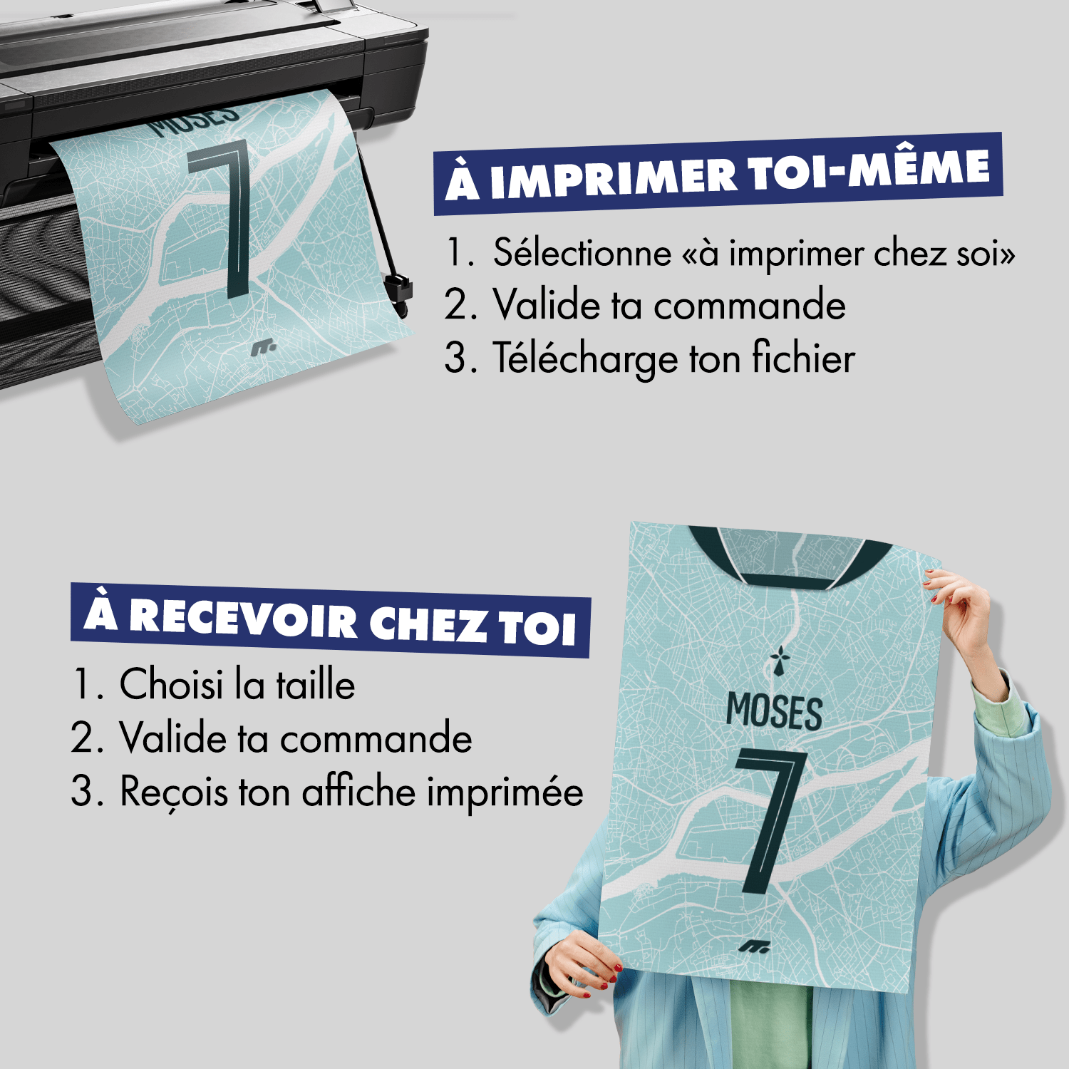 Affiche NANTES football personnalisable à imprimer