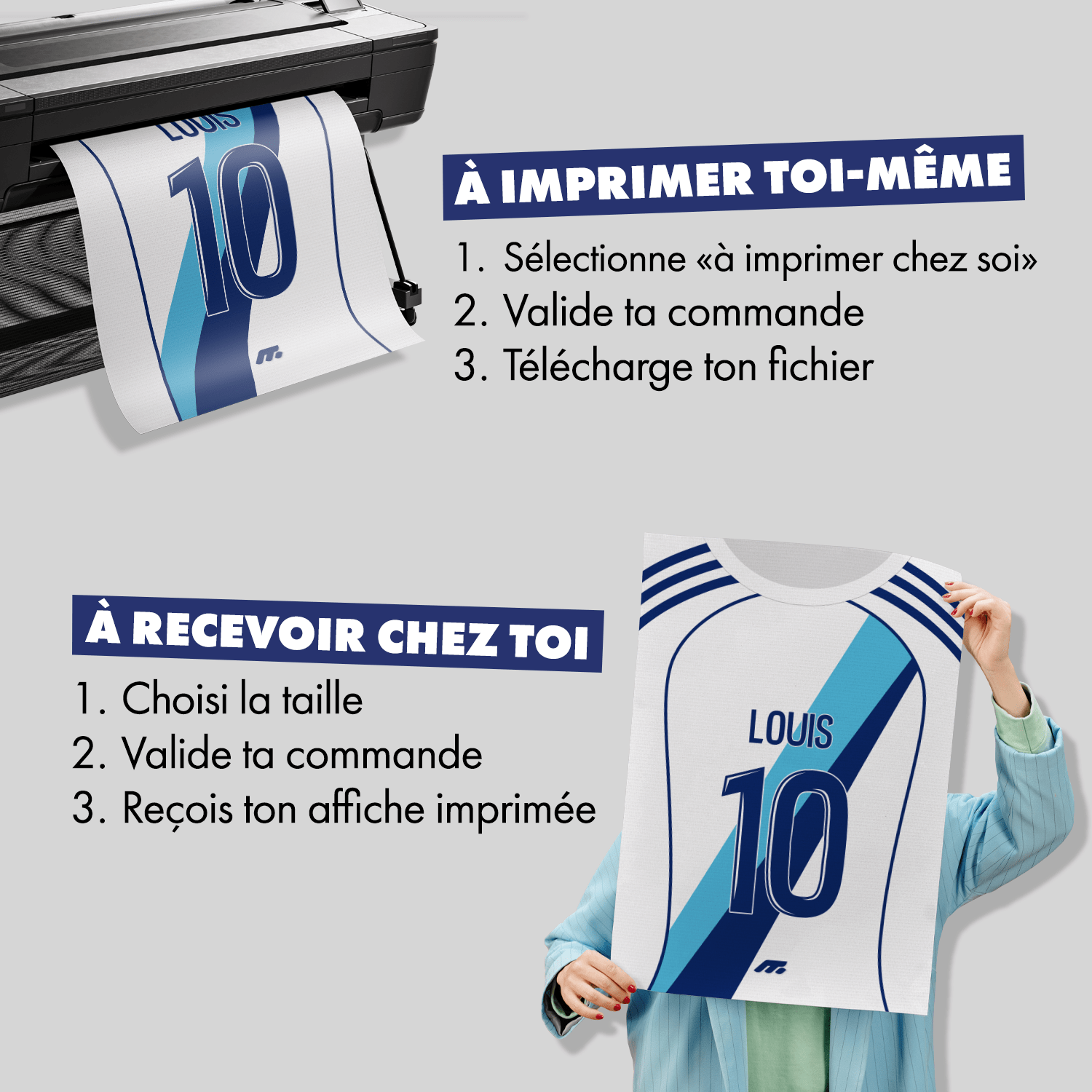 Affiche PARIS FC football personnalisable à imprimer