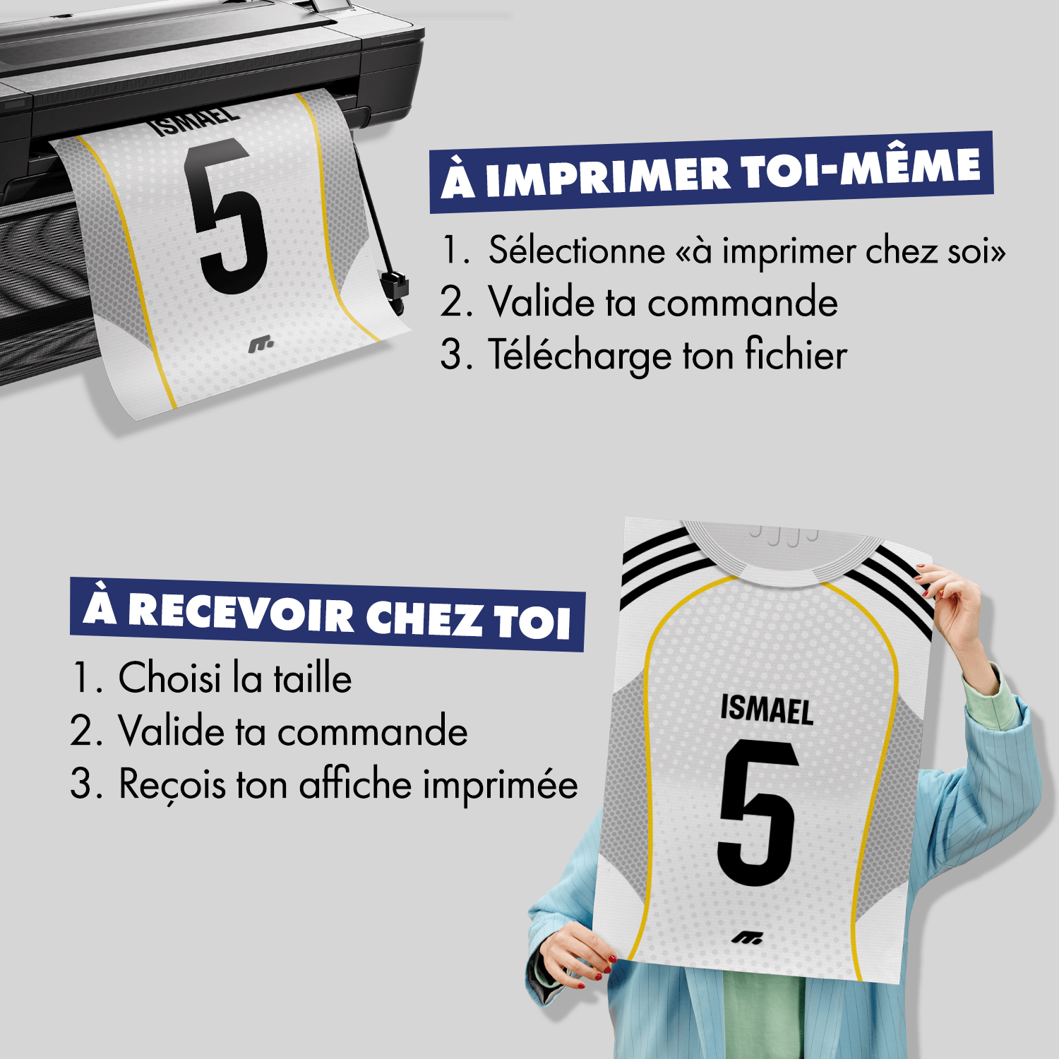 Affiche Real Madrid CF football personnalisable à imprimer