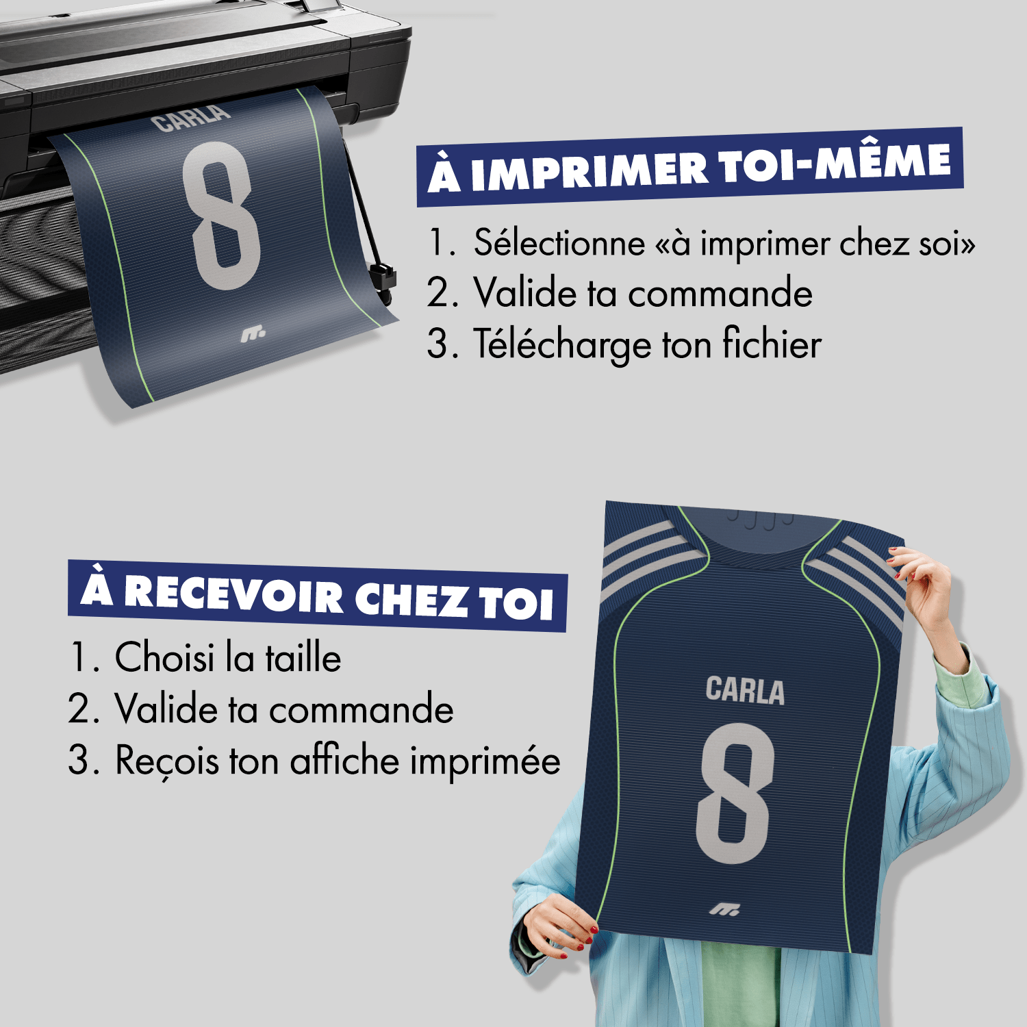 Affiche Real Madrid CF football personnalisable à imprimer