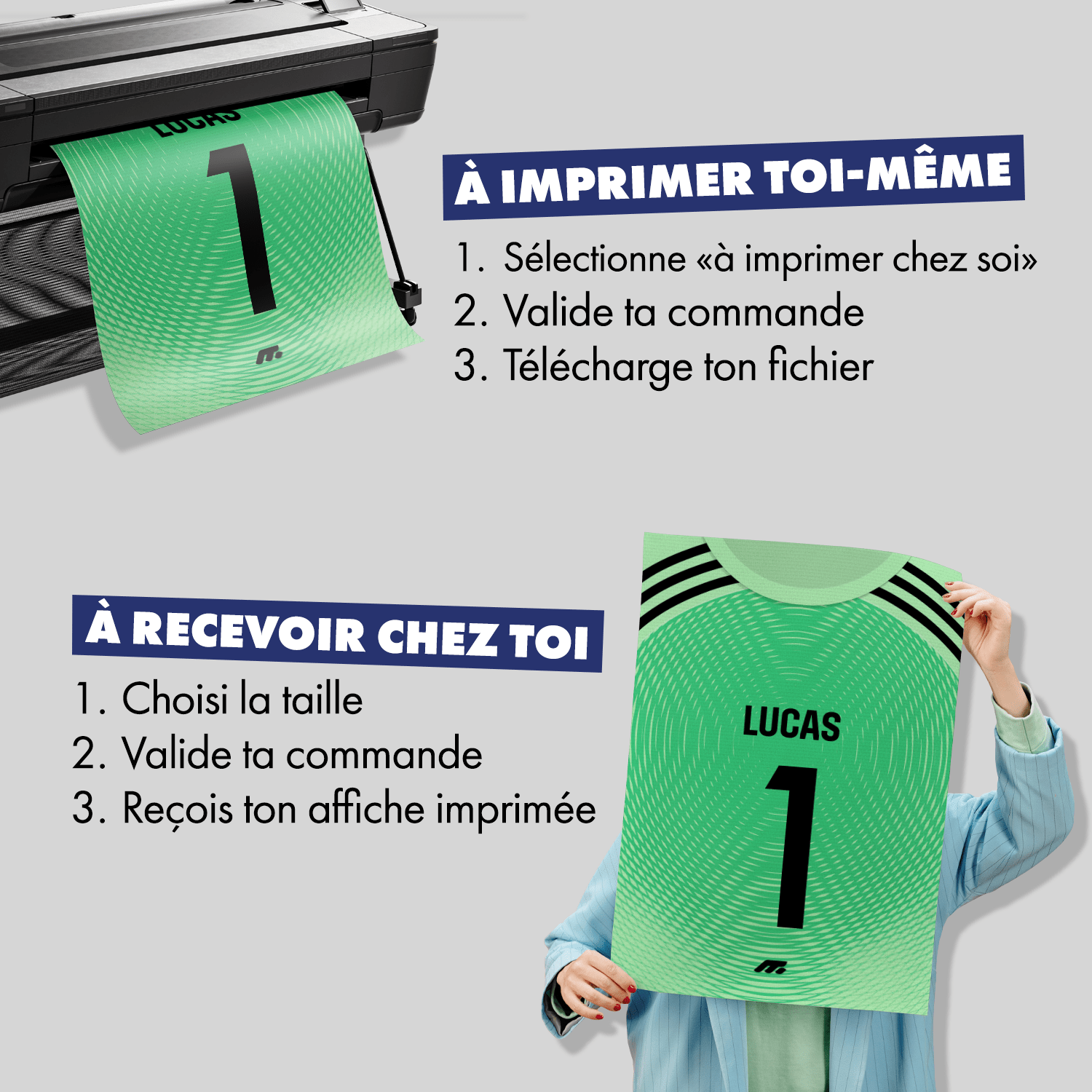 Affiche Real Madrid CF football personnalisable à imprimer