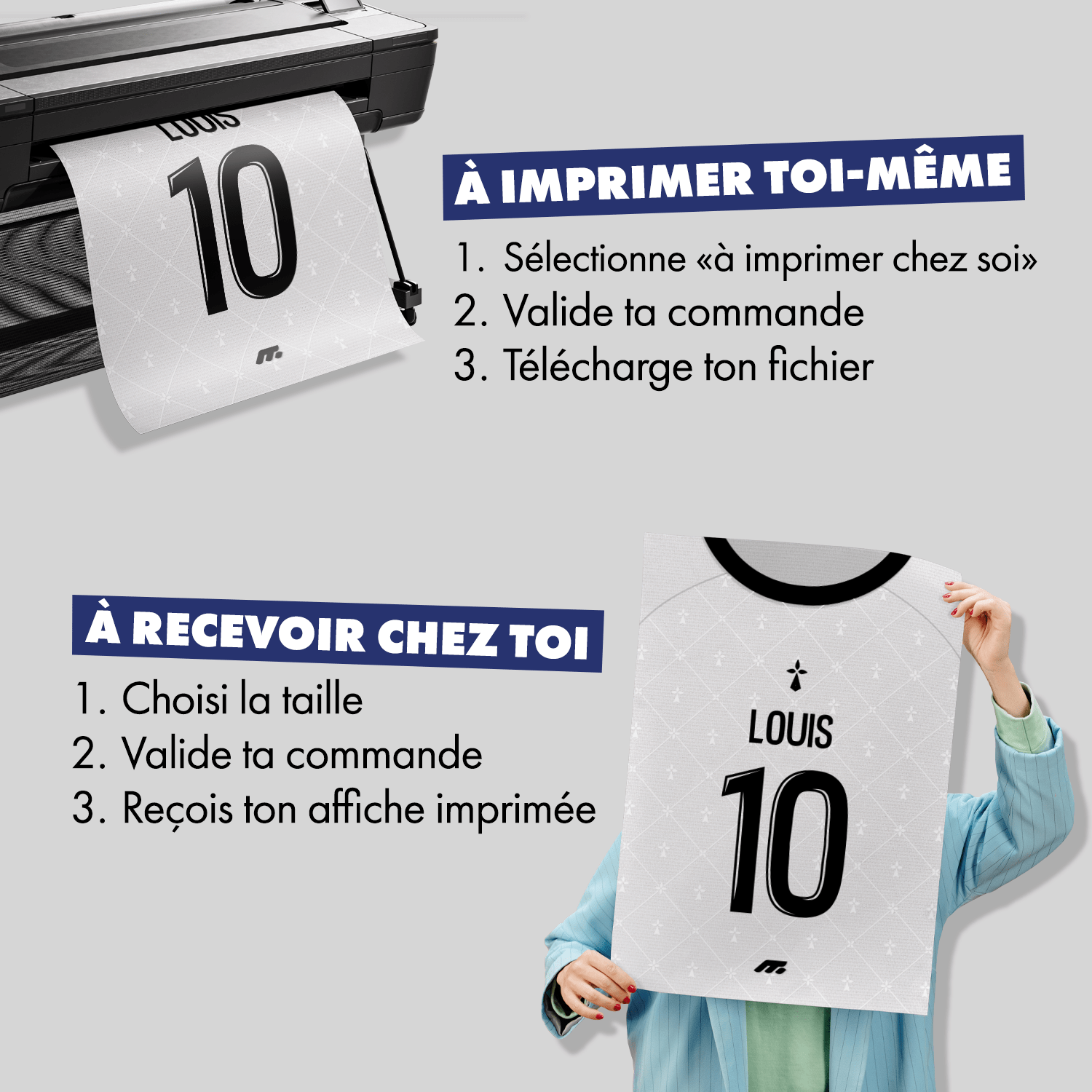 Affiche RENNES football personnalisable à imprimer