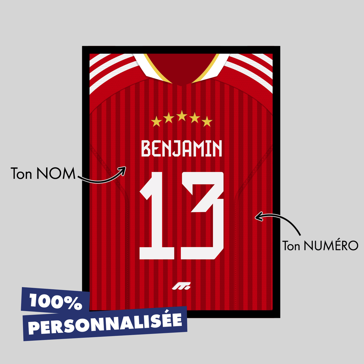 Affiche Bayern Munich football personnalisable à imprimer