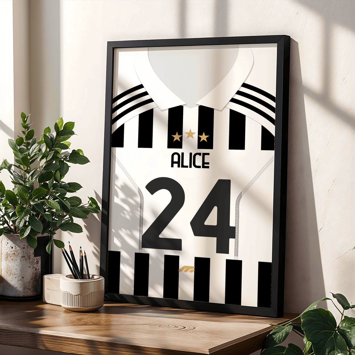 Affiche Juventus Turin football personnalisable à imprimer