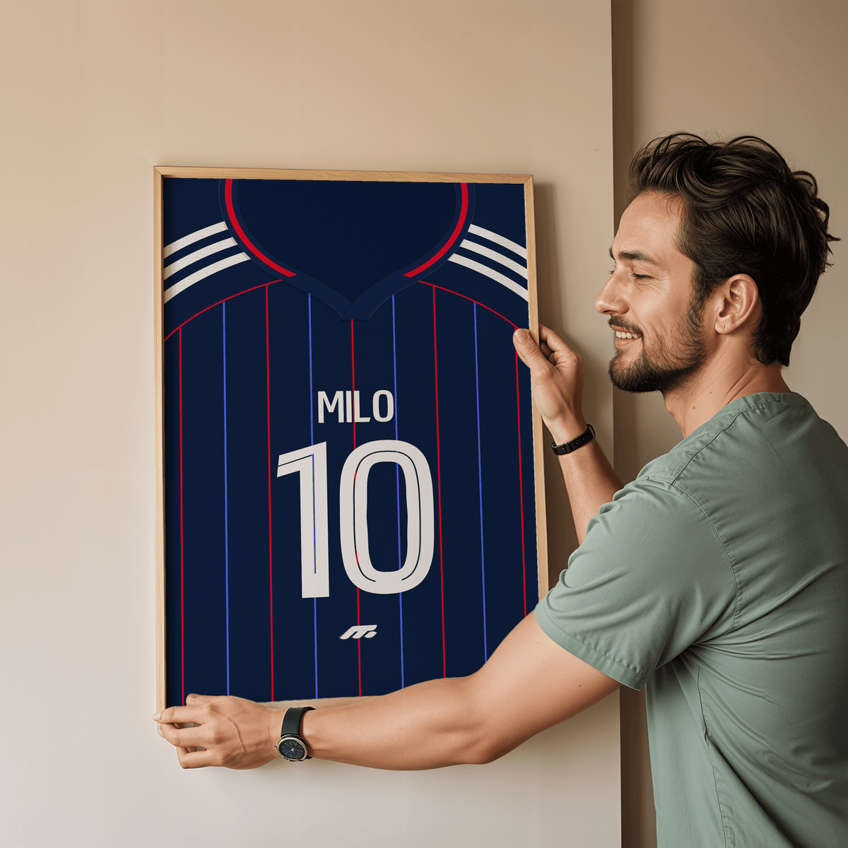 Affiche Olympique lyonnais football personnalisable à imprimer