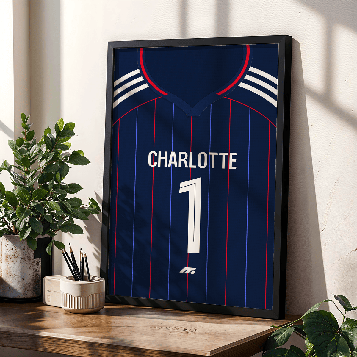 Affiche Olympique lyonnais football personnalisable à imprimer