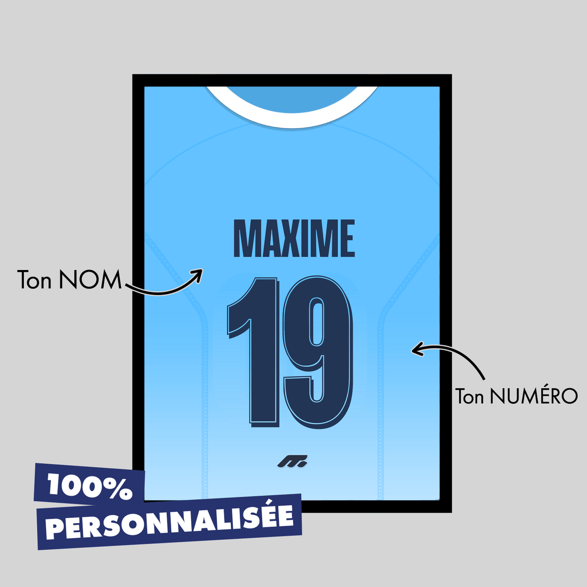 Affiche Manchester City football personnalisable à imprimer