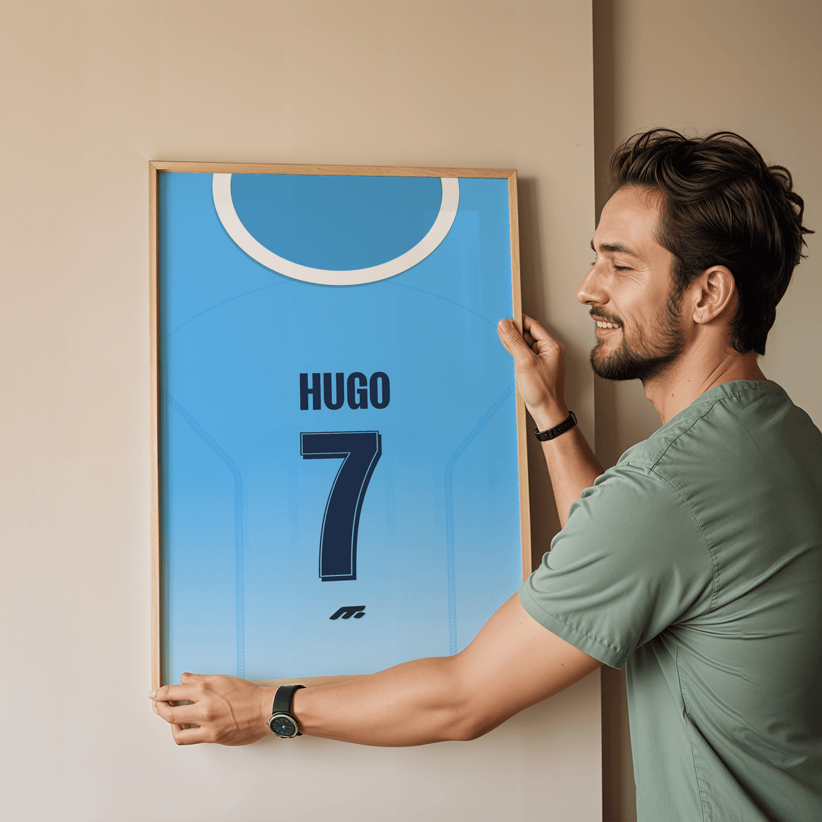 Affiche Manchester City football personnalisable à imprimer
