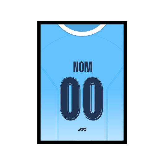 Affiche Manchester City football personnalisable à imprimer