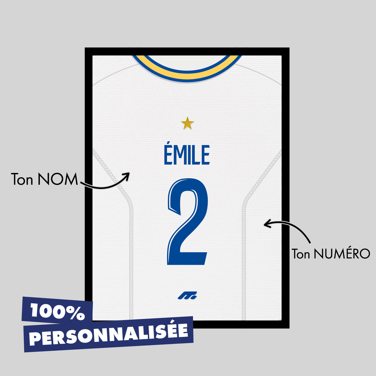 Affiche Olympique de Marseille football personnalisable à imprimer