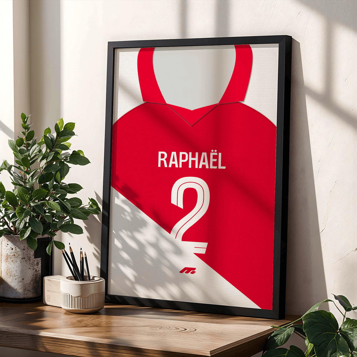 Affiche AS Monaco football personnalisable à imprimer