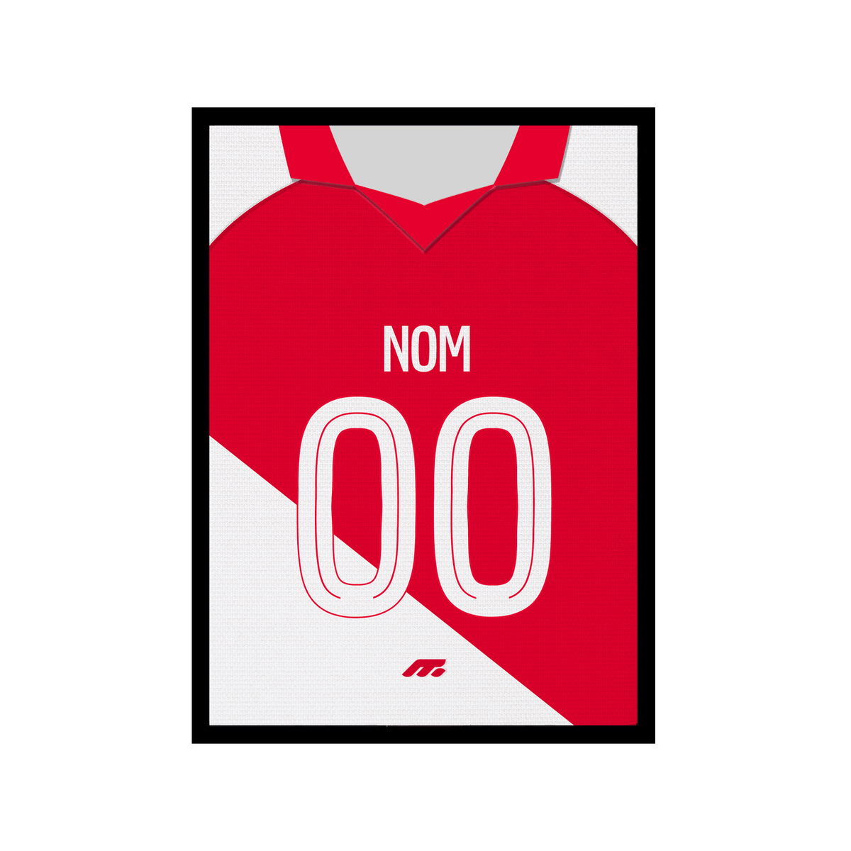 Affiche AS Monaco football personnalisable à imprimer