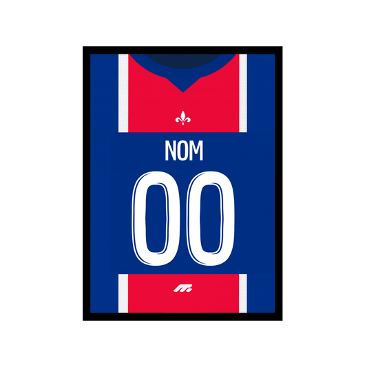Affiche Paris Saint-Germain football personnalisable à imprimer