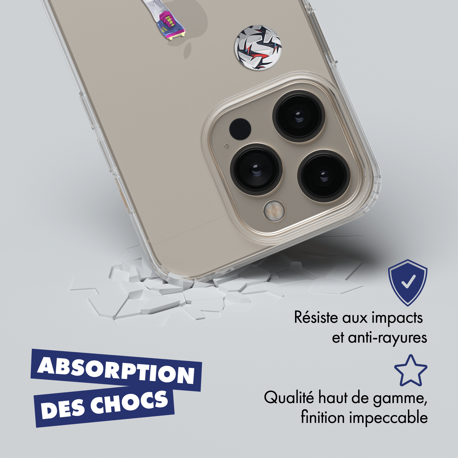 AG9 - AMINE GOUIRI COQUE TRANSPARENTE OLYMPIQUE DE MARSEILLE COLLECTOR